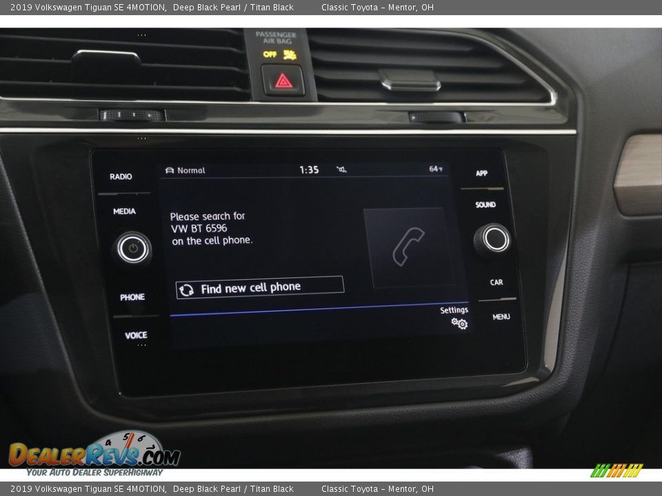 2019 Volkswagen Tiguan SE 4MOTION Deep Black Pearl / Titan Black Photo #11