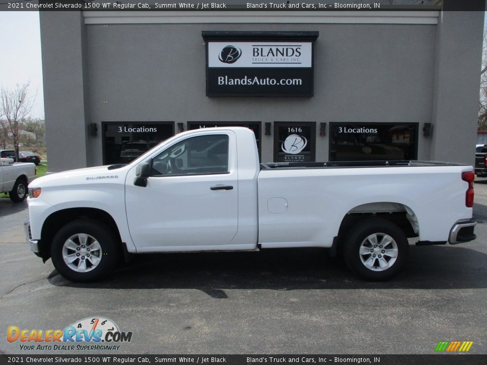 2021 Chevrolet Silverado 1500 WT Regular Cab Summit White / Jet Black Photo #1