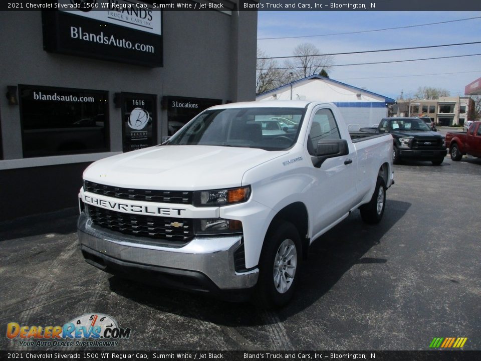 2021 Chevrolet Silverado 1500 WT Regular Cab Summit White / Jet Black Photo #2