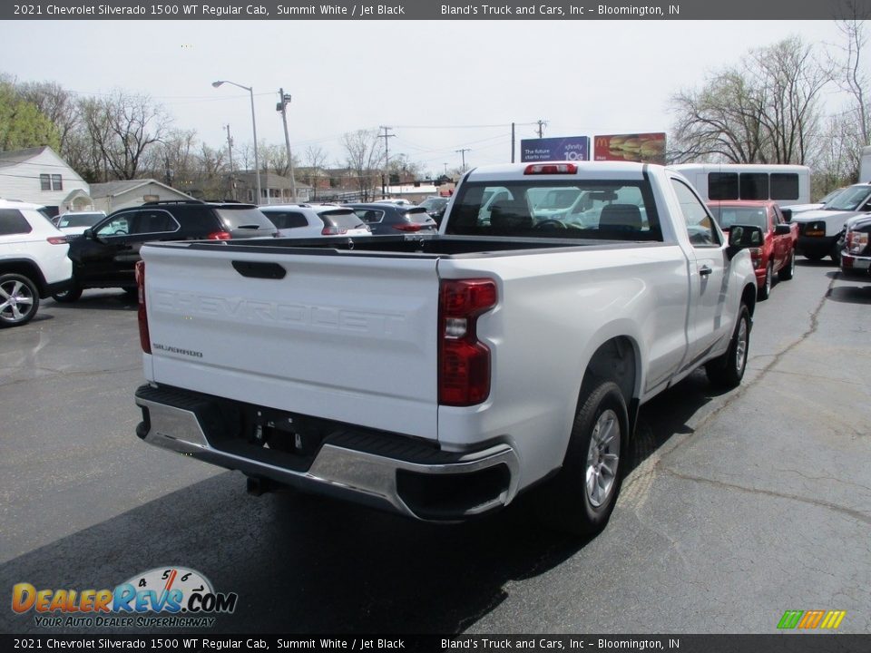 2021 Chevrolet Silverado 1500 WT Regular Cab Summit White / Jet Black Photo #4