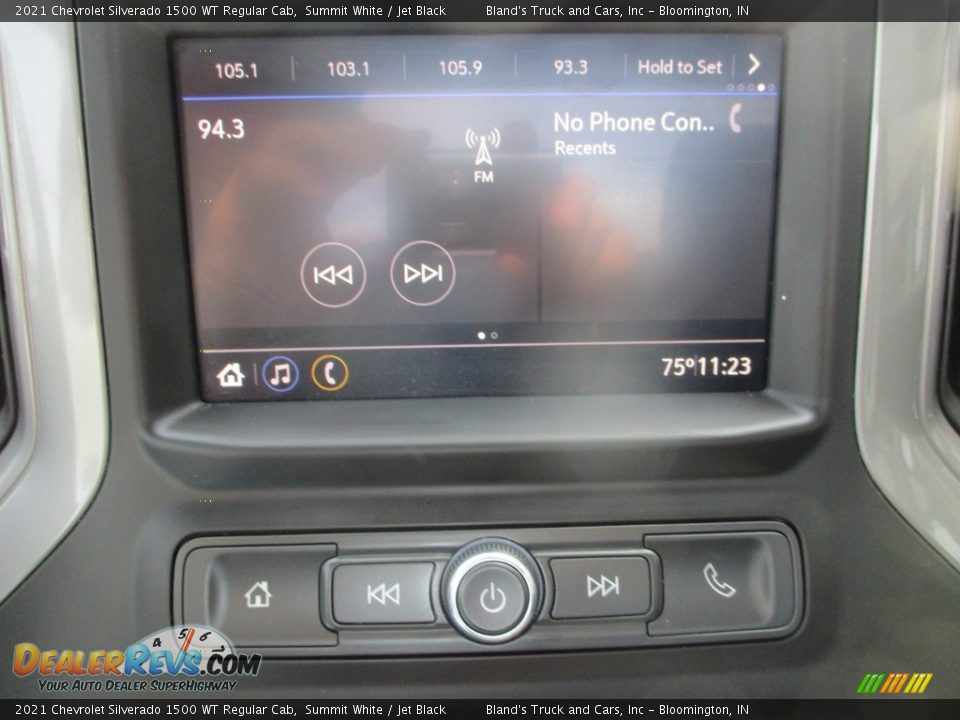 2021 Chevrolet Silverado 1500 WT Regular Cab Summit White / Jet Black Photo #13