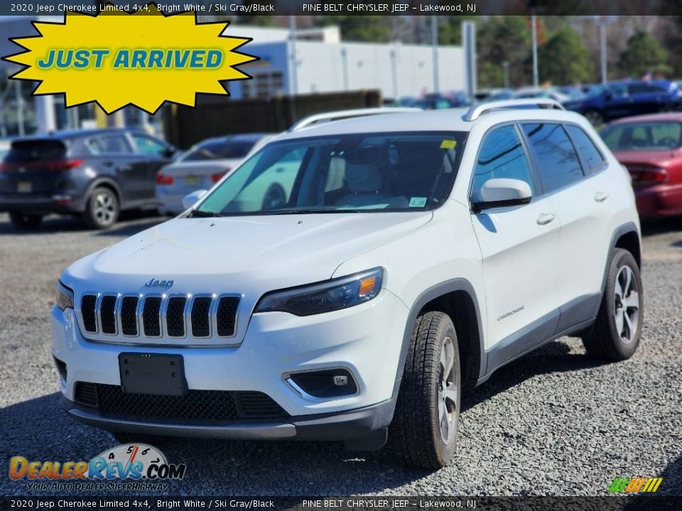 2020 Jeep Cherokee Limited 4x4 Bright White / Ski Gray/Black Photo #1