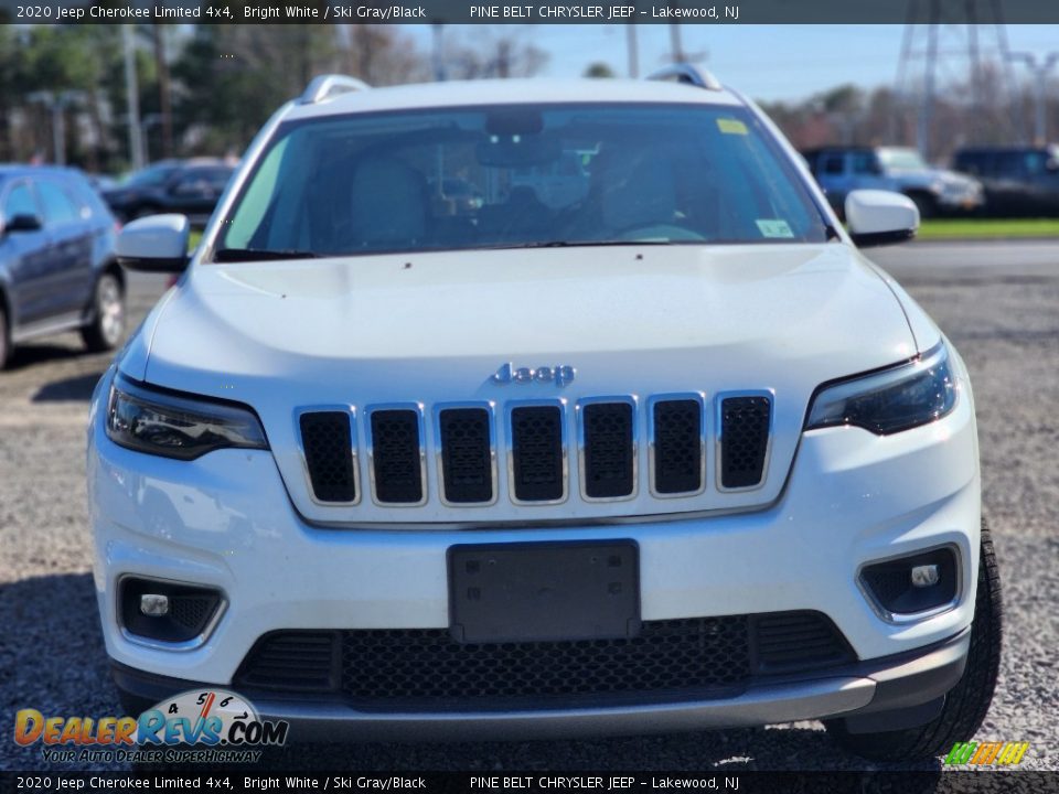 2020 Jeep Cherokee Limited 4x4 Bright White / Ski Gray/Black Photo #2