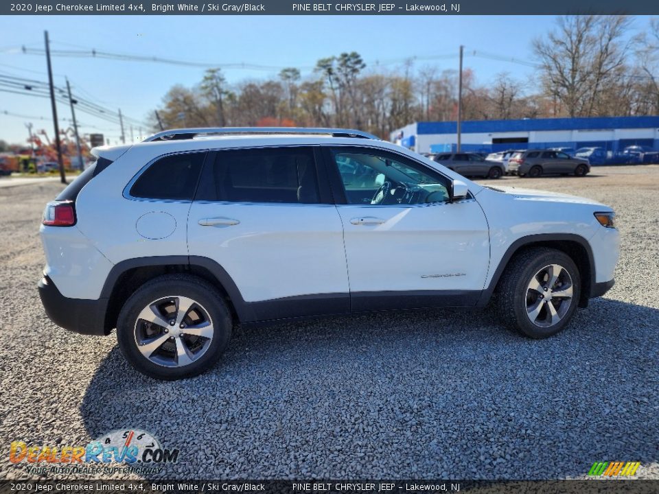 2020 Jeep Cherokee Limited 4x4 Bright White / Ski Gray/Black Photo #7