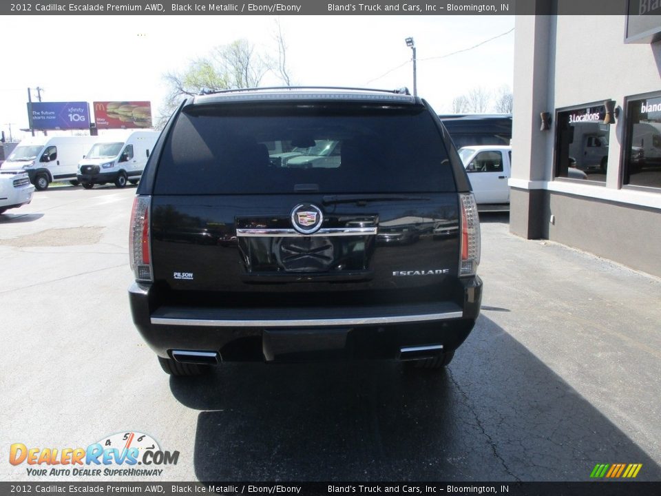 2012 Cadillac Escalade Premium AWD Black Ice Metallic / Ebony/Ebony Photo #29