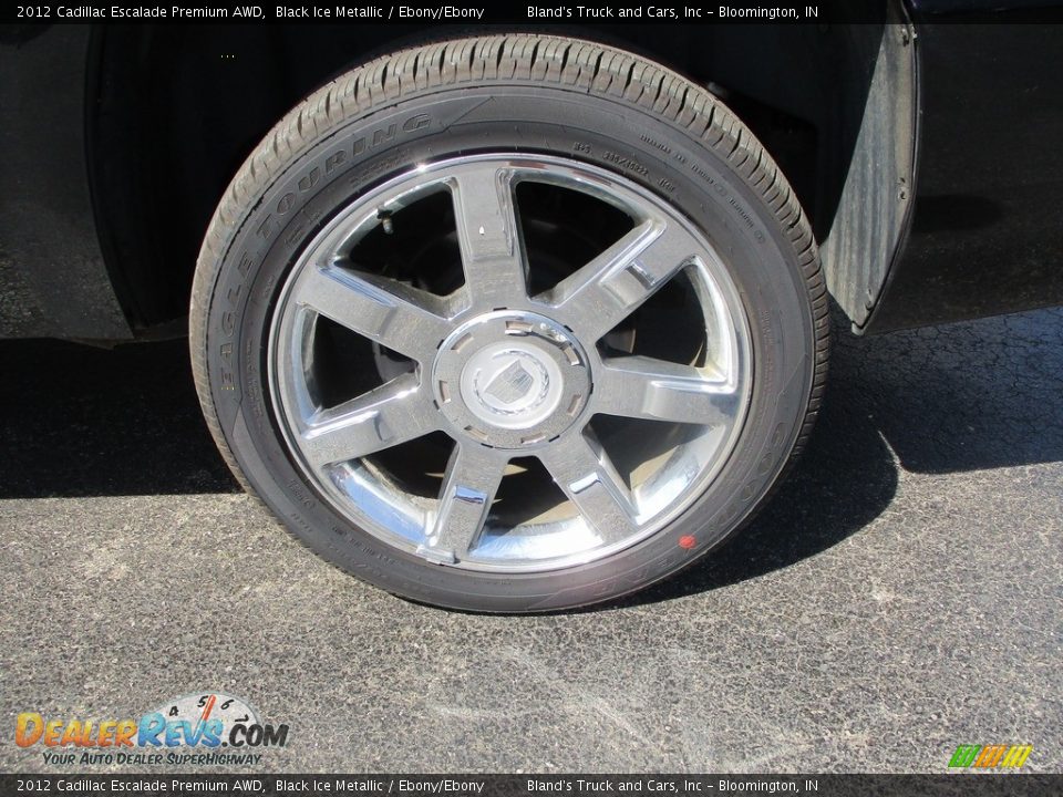2012 Cadillac Escalade Premium AWD Black Ice Metallic / Ebony/Ebony Photo #30