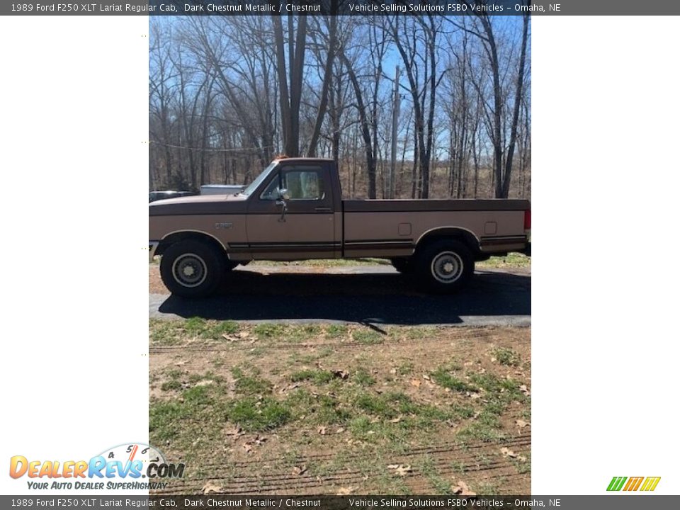 Dark Chestnut Metallic 1989 Ford F250 XLT Lariat Regular Cab Photo #1