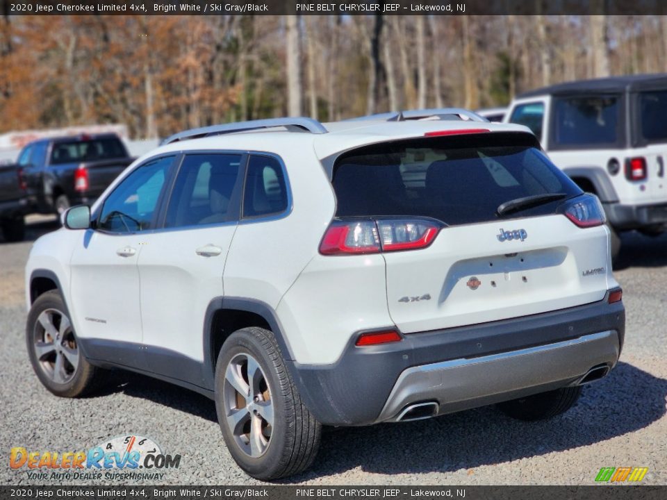 2020 Jeep Cherokee Limited 4x4 Bright White / Ski Gray/Black Photo #10