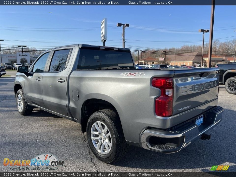 2021 Chevrolet Silverado 1500 LT Crew Cab 4x4 Satin Steel Metallic / Jet Black Photo #2