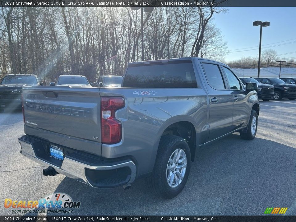 2021 Chevrolet Silverado 1500 LT Crew Cab 4x4 Satin Steel Metallic / Jet Black Photo #3