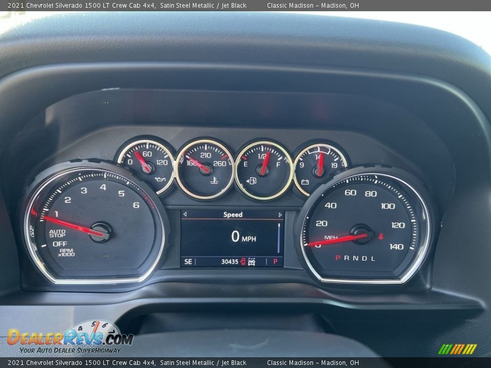 2021 Chevrolet Silverado 1500 LT Crew Cab 4x4 Satin Steel Metallic / Jet Black Photo #10