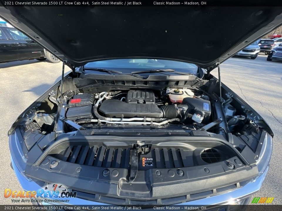 2021 Chevrolet Silverado 1500 LT Crew Cab 4x4 Satin Steel Metallic / Jet Black Photo #19
