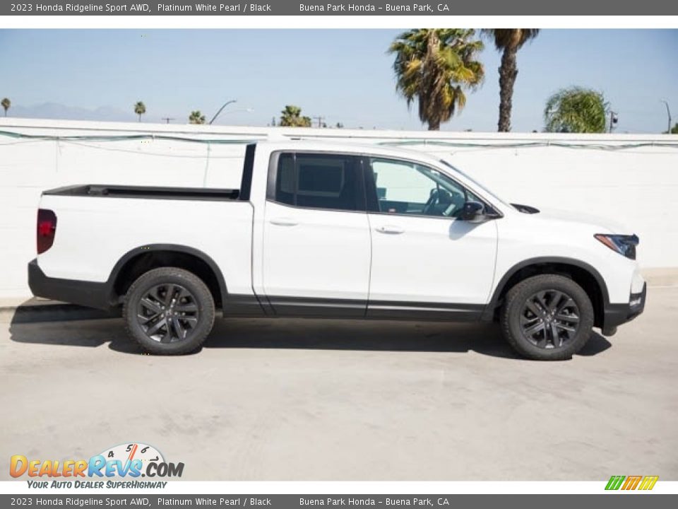 2023 Honda Ridgeline Sport AWD Platinum White Pearl / Black Photo #10