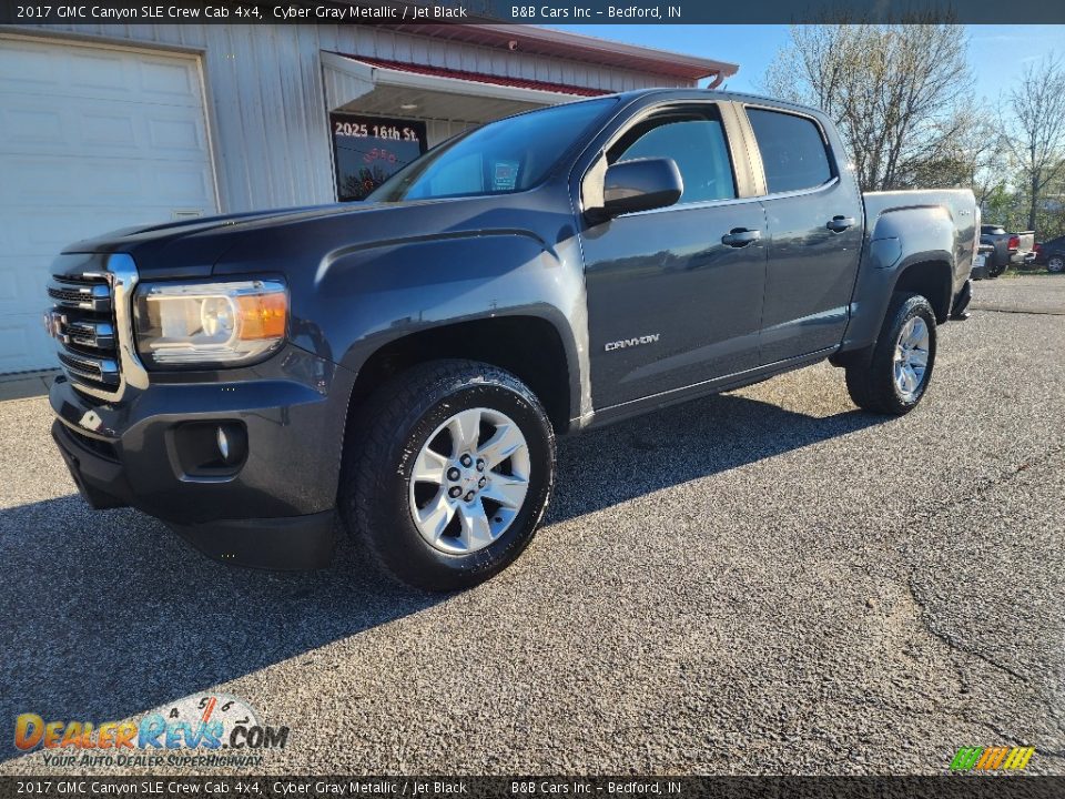 2017 GMC Canyon SLE Crew Cab 4x4 Cyber Gray Metallic / Jet Black Photo #1