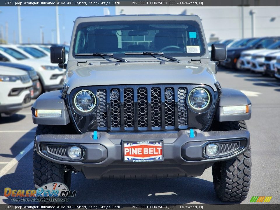 2023 Jeep Wrangler Unlimited Willys 4XE Hybrid Sting-Gray / Black Photo #2