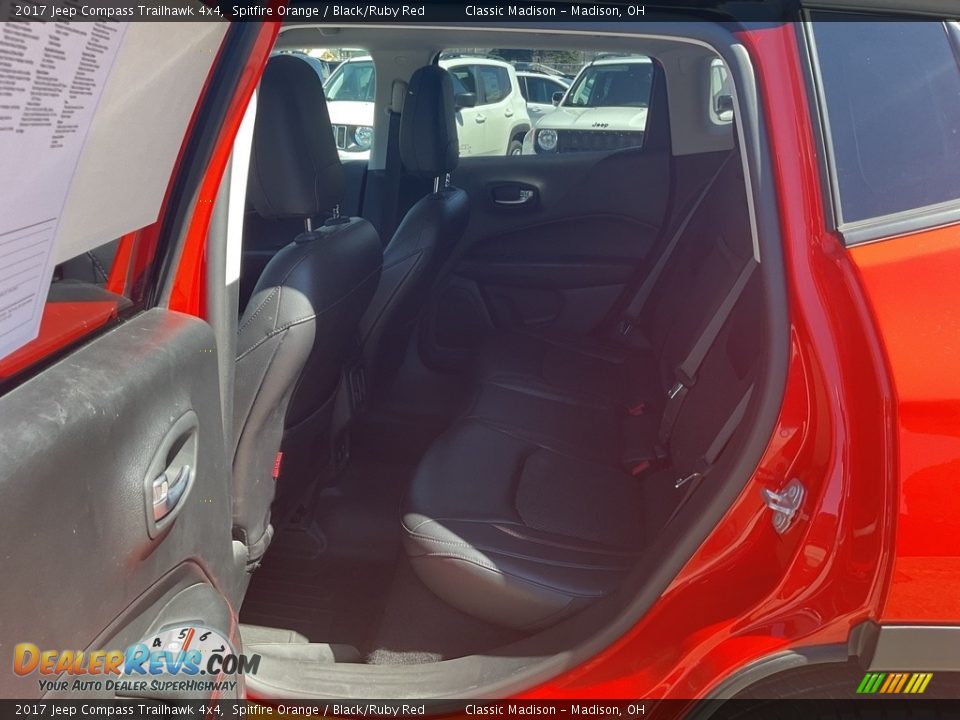 2017 Jeep Compass Trailhawk 4x4 Spitfire Orange / Black/Ruby Red Photo #3