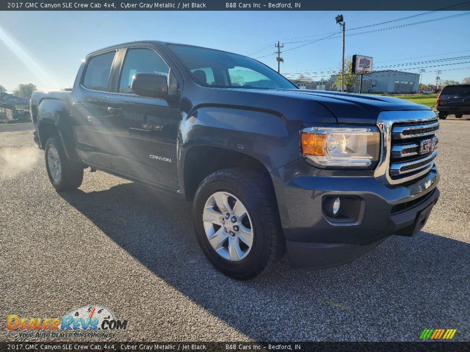 2017 GMC Canyon SLE Crew Cab 4x4 Cyber Gray Metallic / Jet Black Photo #3