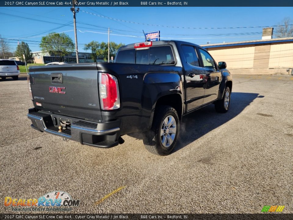 2017 GMC Canyon SLE Crew Cab 4x4 Cyber Gray Metallic / Jet Black Photo #4