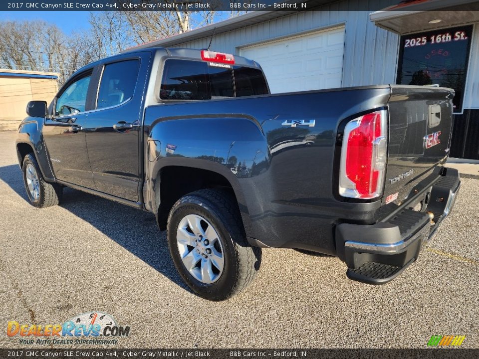 2017 GMC Canyon SLE Crew Cab 4x4 Cyber Gray Metallic / Jet Black Photo #6