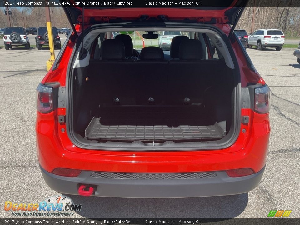 2017 Jeep Compass Trailhawk 4x4 Spitfire Orange / Black/Ruby Red Photo #12