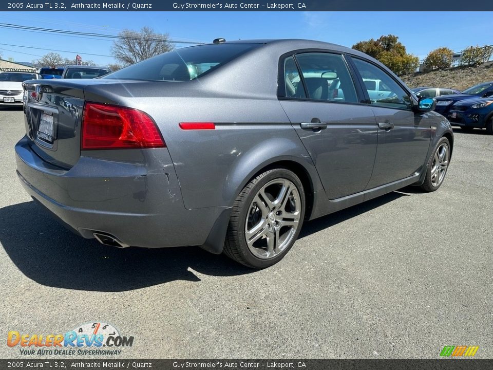 2005 Acura TL 3.2 Anthracite Metallic / Quartz Photo #6