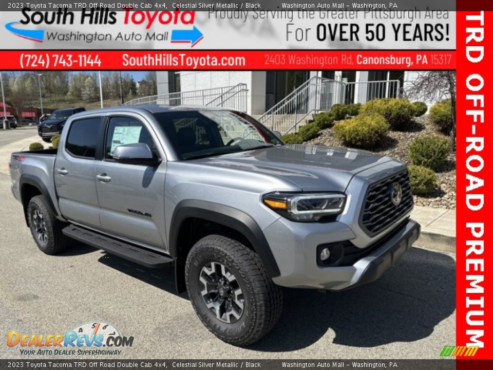 2023 Toyota Tacoma TRD Off Road Double Cab 4x4 Celestial Silver Metallic / Black Photo #1