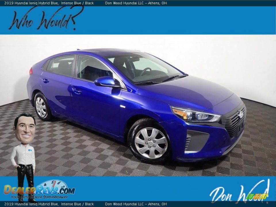 2019 Hyundai Ioniq Hybrid Blue Intense Blue / Black Photo #1