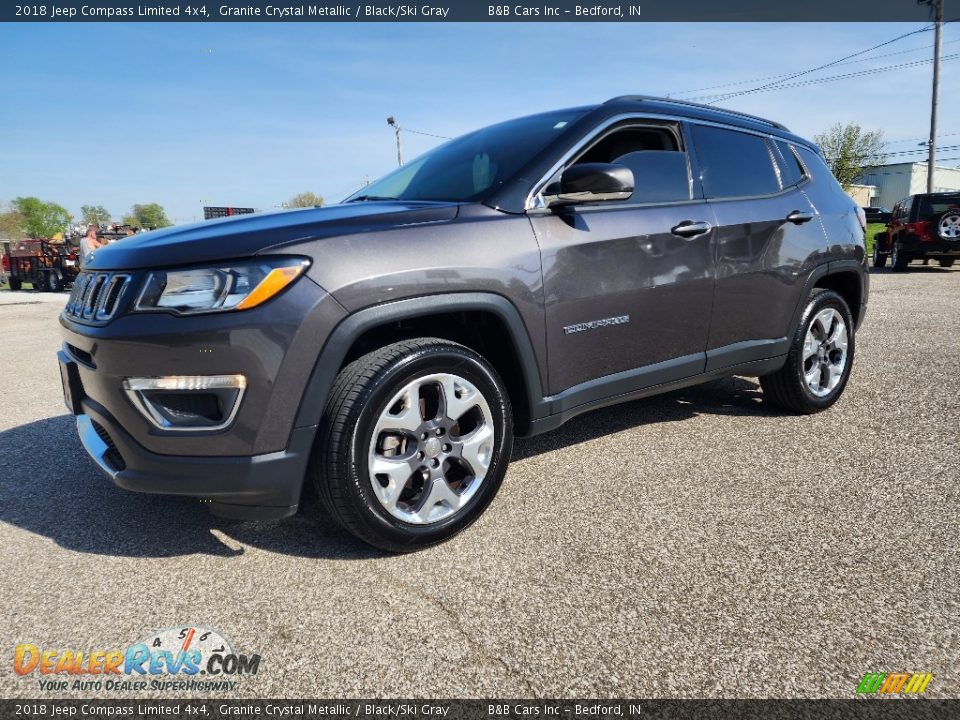 2018 Jeep Compass Limited 4x4 Granite Crystal Metallic / Black/Ski Gray Photo #1