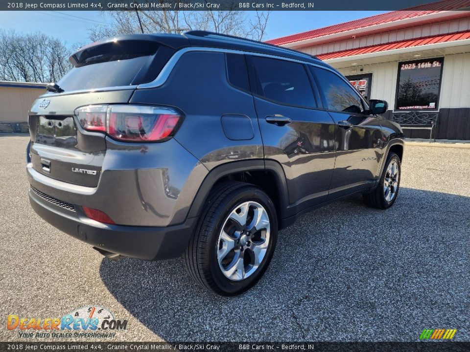 2018 Jeep Compass Limited 4x4 Granite Crystal Metallic / Black/Ski Gray Photo #3