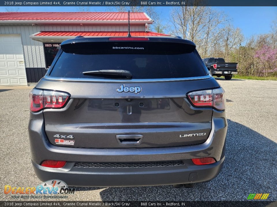 2018 Jeep Compass Limited 4x4 Granite Crystal Metallic / Black/Ski Gray Photo #4