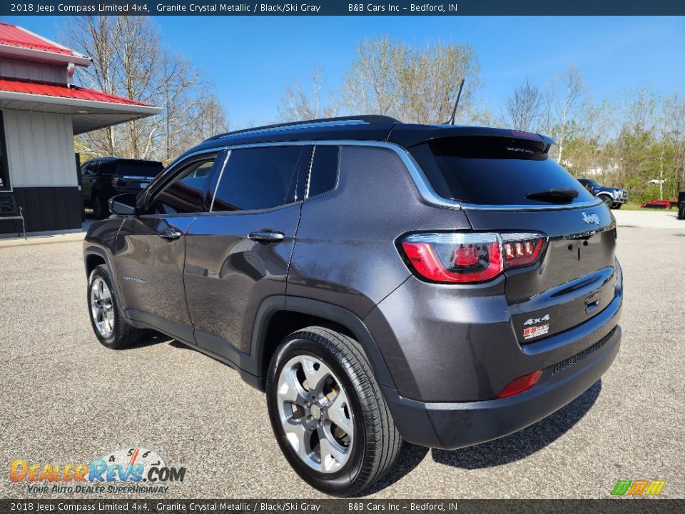 2018 Jeep Compass Limited 4x4 Granite Crystal Metallic / Black/Ski Gray Photo #5