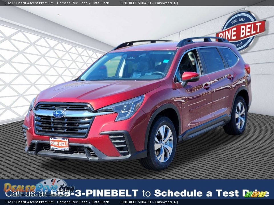 2023 Subaru Ascent Premium Crimson Red Pearl / Slate Black Photo #1