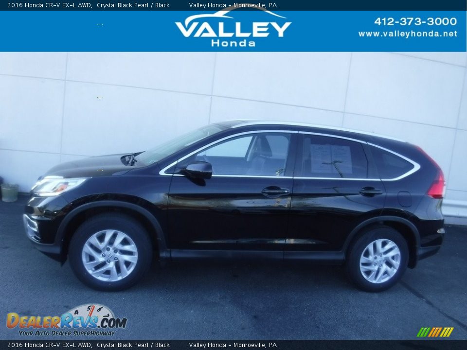 2016 Honda CR-V EX-L AWD Crystal Black Pearl / Black Photo #1