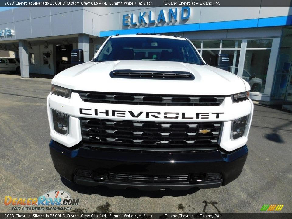 2023 Chevrolet Silverado 2500HD Custom Crew Cab 4x4 Summit White / Jet Black Photo #4