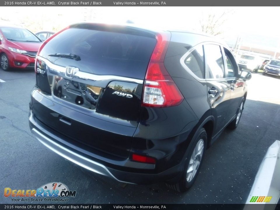 2016 Honda CR-V EX-L AWD Crystal Black Pearl / Black Photo #5