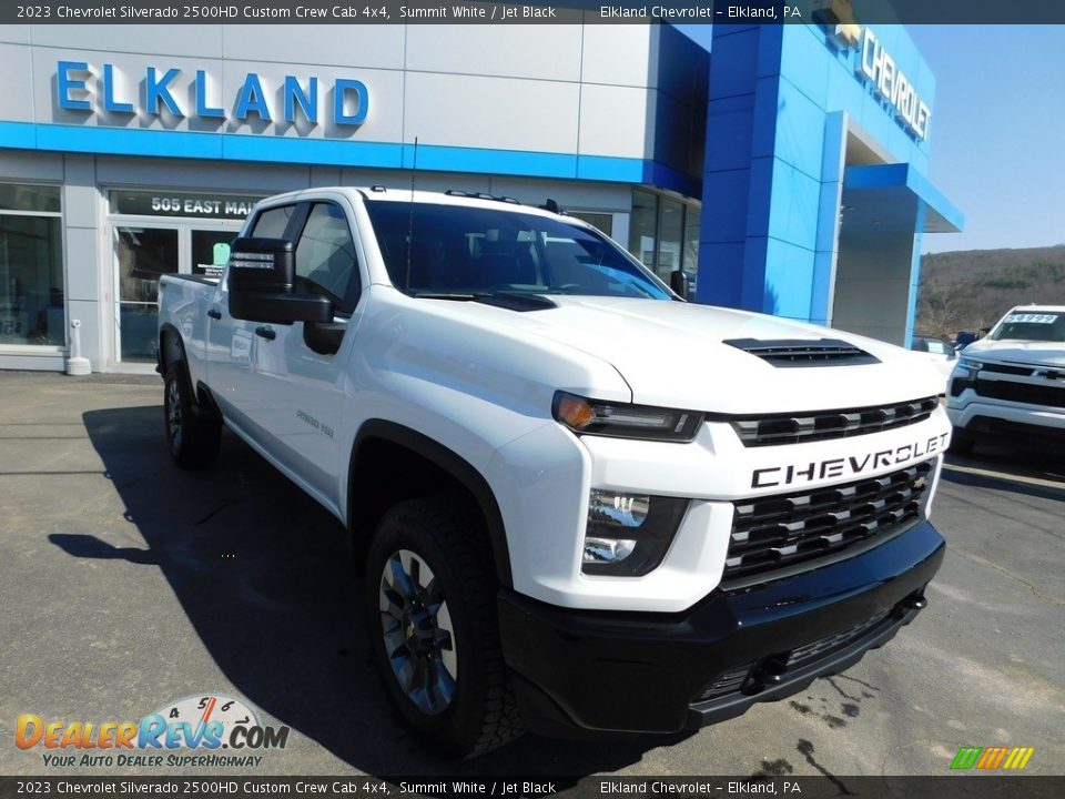 2023 Chevrolet Silverado 2500HD Custom Crew Cab 4x4 Summit White / Jet Black Photo #5