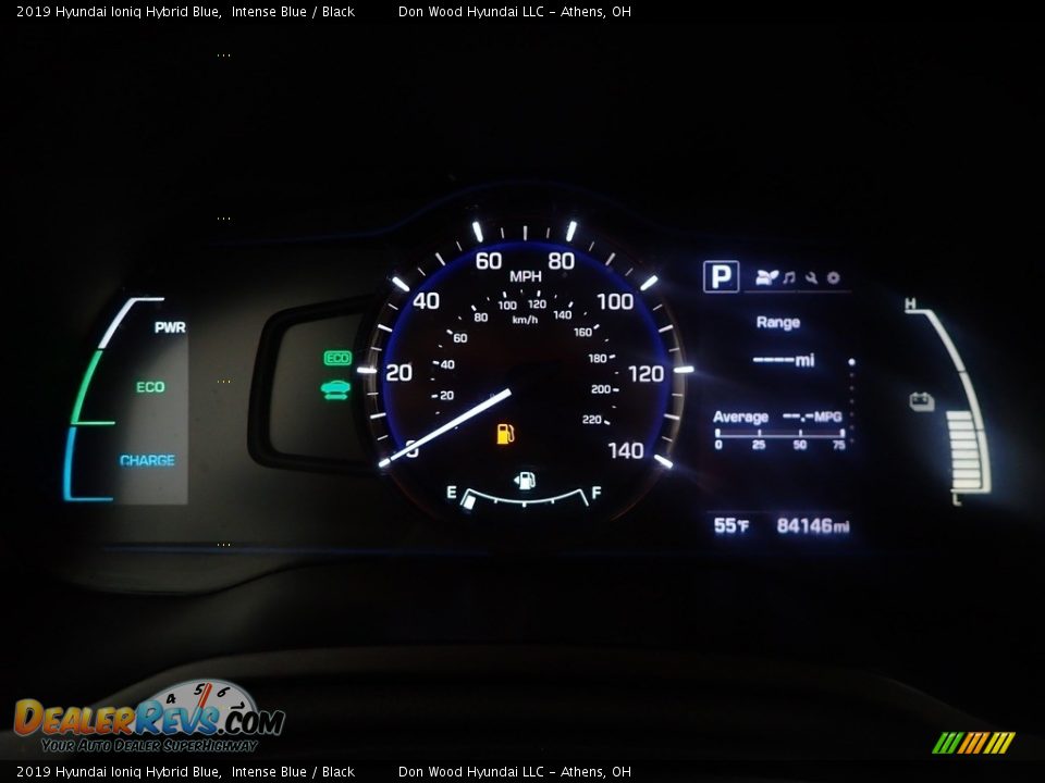 2019 Hyundai Ioniq Hybrid Blue Intense Blue / Black Photo #24