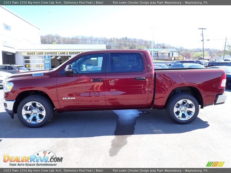 2023 Ram 1500 Big Horn Crew Cab 4x4 Delmonico Red Pearl / Black Photo #2