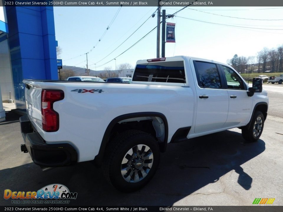 2023 Chevrolet Silverado 2500HD Custom Crew Cab 4x4 Summit White / Jet Black Photo #9