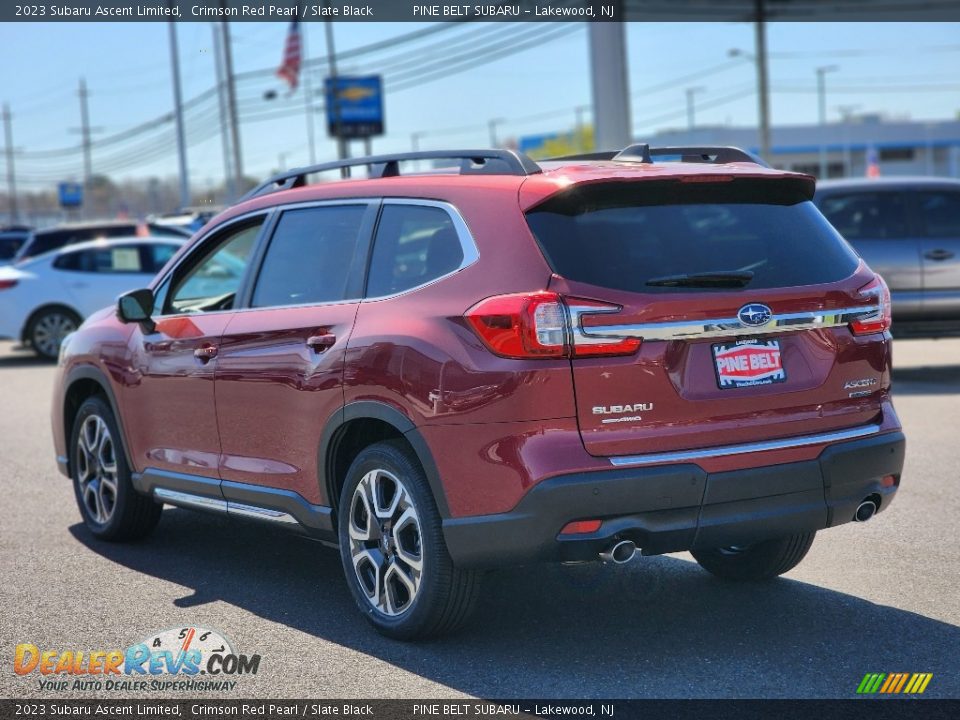 2023 Subaru Ascent Limited Crimson Red Pearl / Slate Black Photo #4