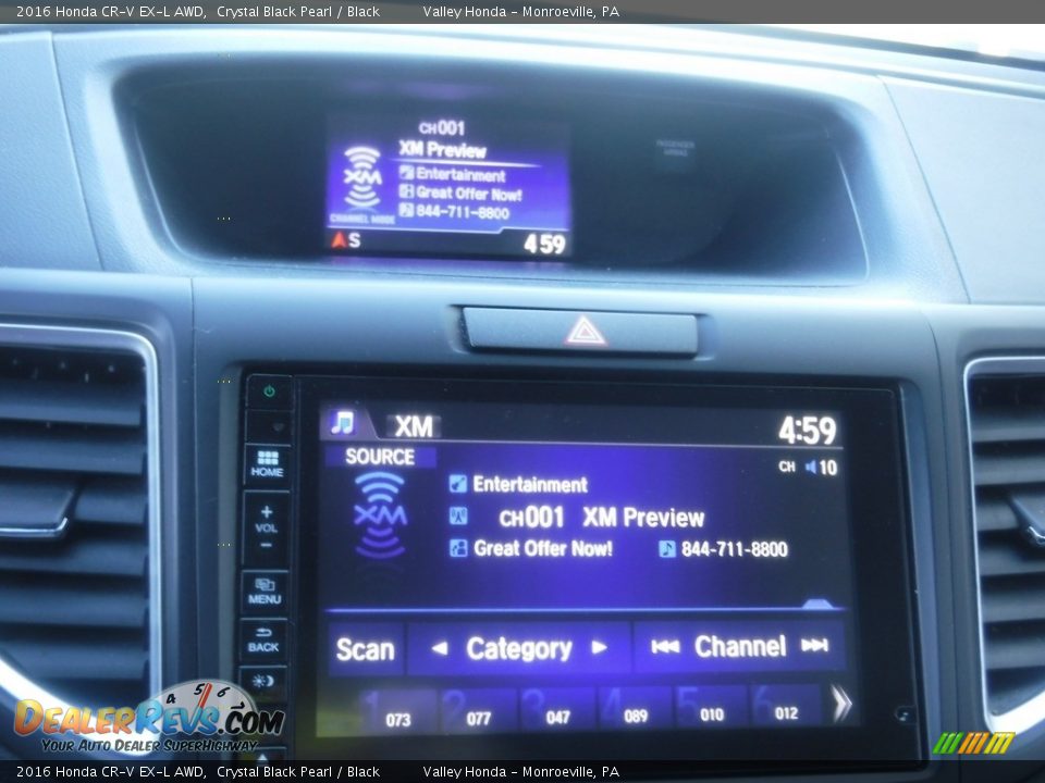 2016 Honda CR-V EX-L AWD Crystal Black Pearl / Black Photo #18
