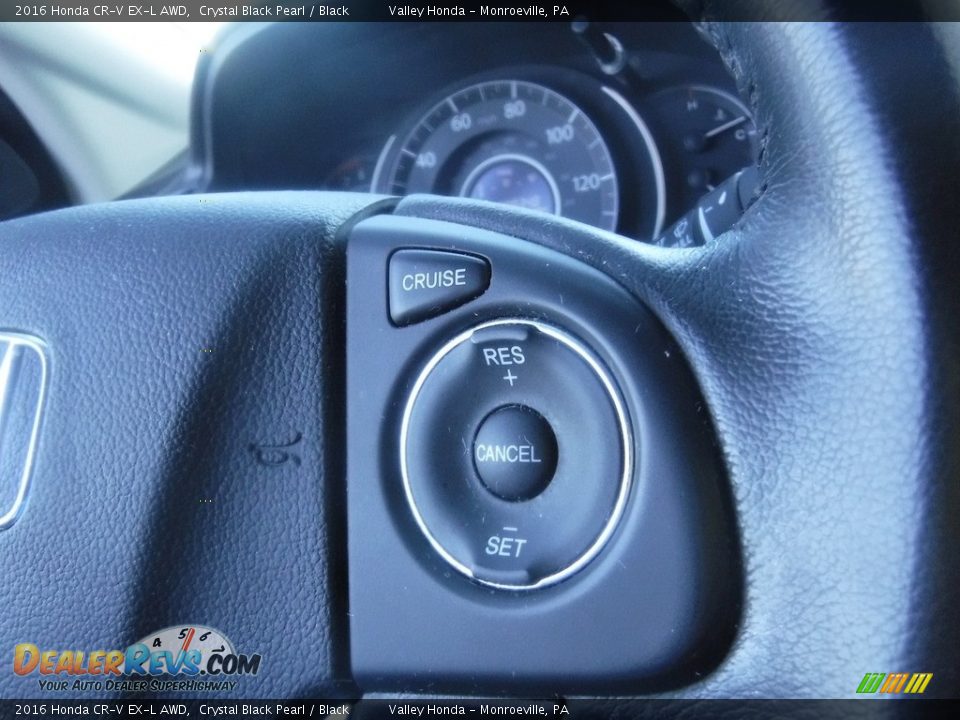2016 Honda CR-V EX-L AWD Crystal Black Pearl / Black Photo #23