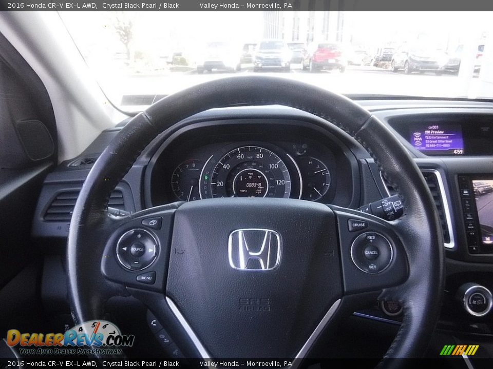 2016 Honda CR-V EX-L AWD Crystal Black Pearl / Black Photo #31