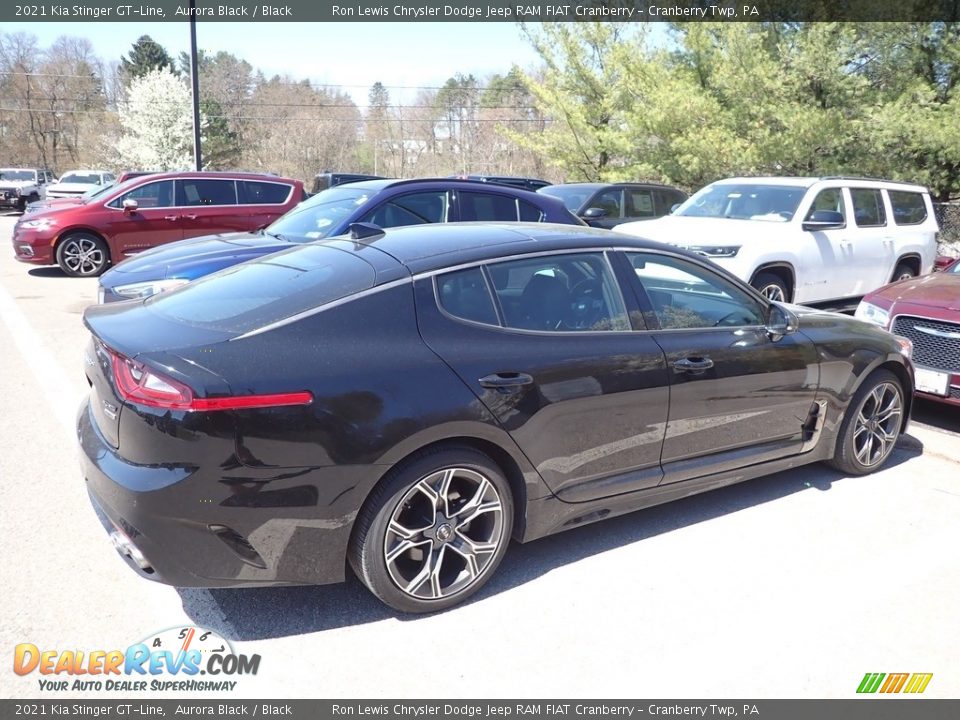 2021 Kia Stinger GT-Line Aurora Black / Black Photo #3