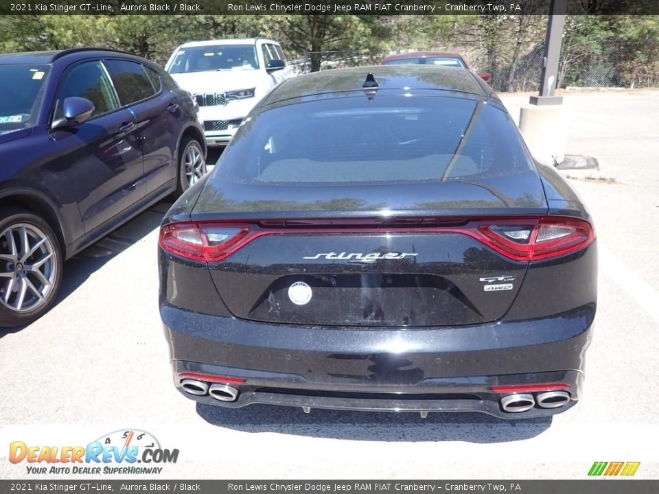 2021 Kia Stinger GT-Line Aurora Black / Black Photo #4