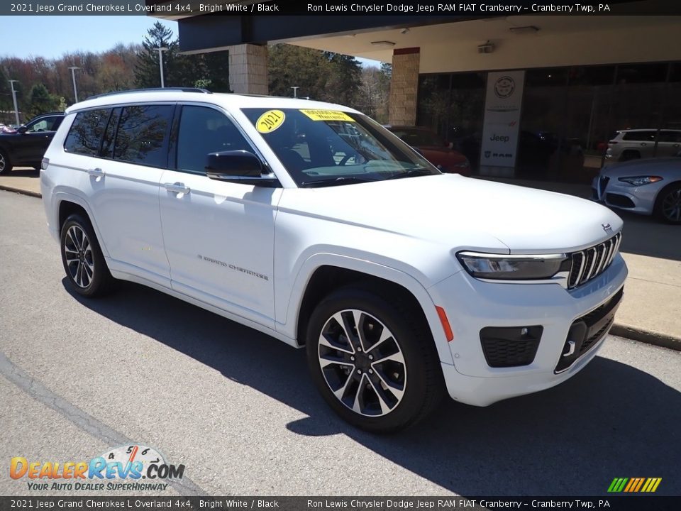 2021 Jeep Grand Cherokee L Overland 4x4 Bright White / Black Photo #2