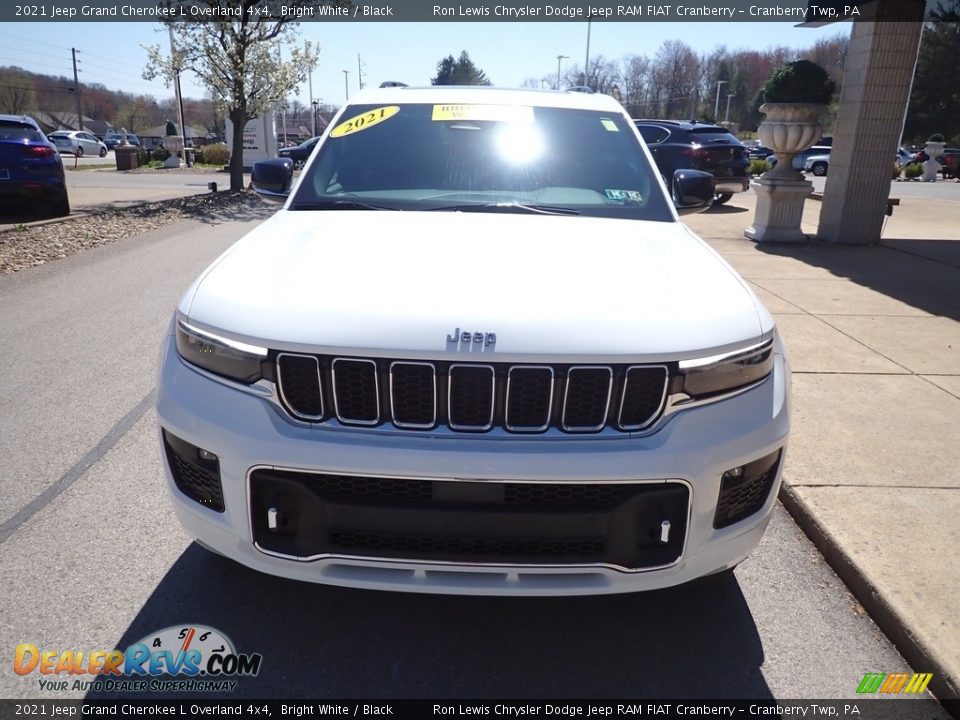 2021 Jeep Grand Cherokee L Overland 4x4 Bright White / Black Photo #3