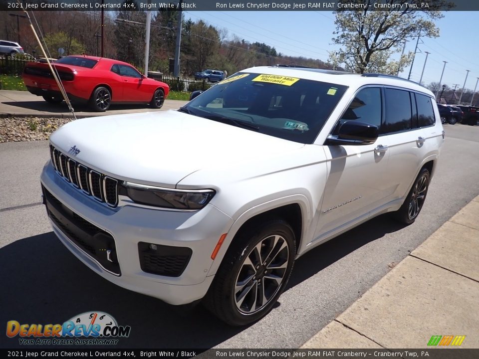 2021 Jeep Grand Cherokee L Overland 4x4 Bright White / Black Photo #4