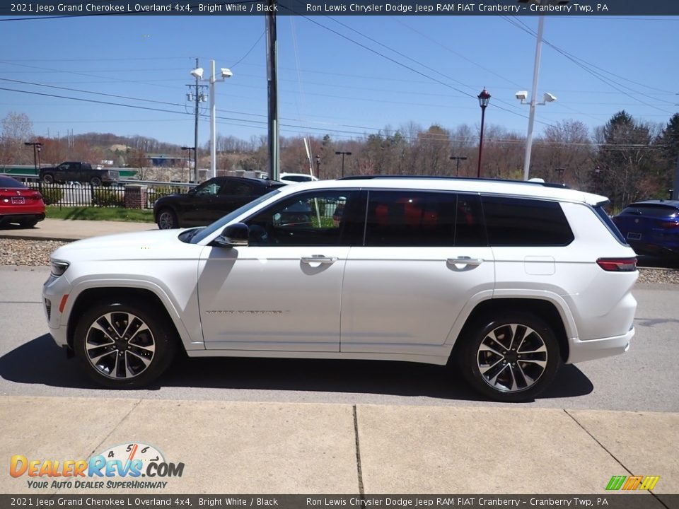 2021 Jeep Grand Cherokee L Overland 4x4 Bright White / Black Photo #5