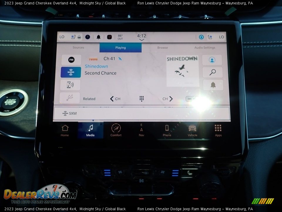 2023 Jeep Grand Cherokee Overland 4x4 Midnight Sky / Global Black Photo #20